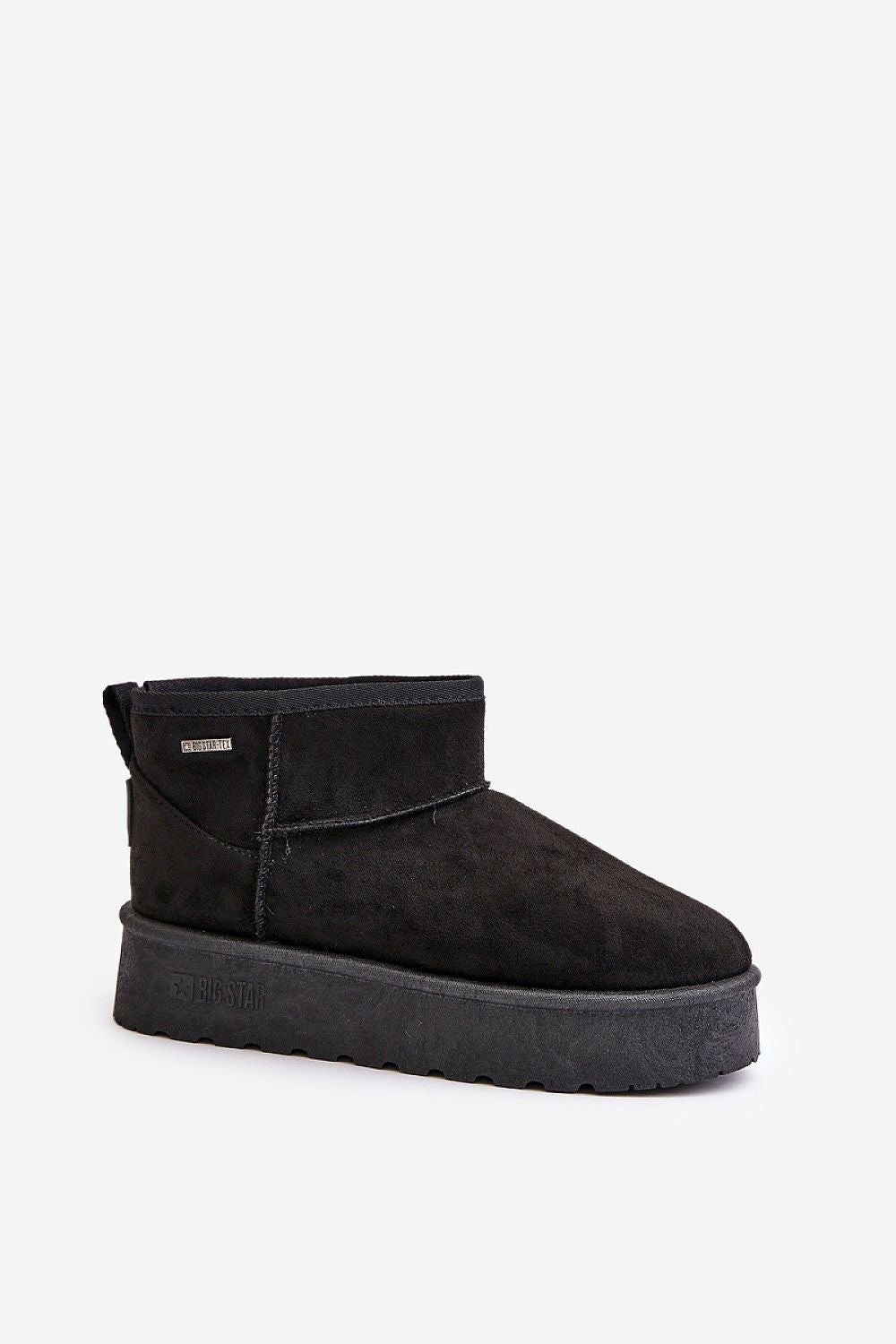 Luxury Women's Low Snow Boots in Imitation Leather Suede with Fur Warmers, EU Sizes 36-41