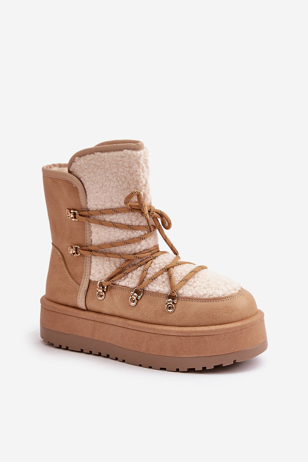 Luxury Women's Platform Snow Boots with Thick Fur Lining - Sizes EU 36-41, Insulated Style