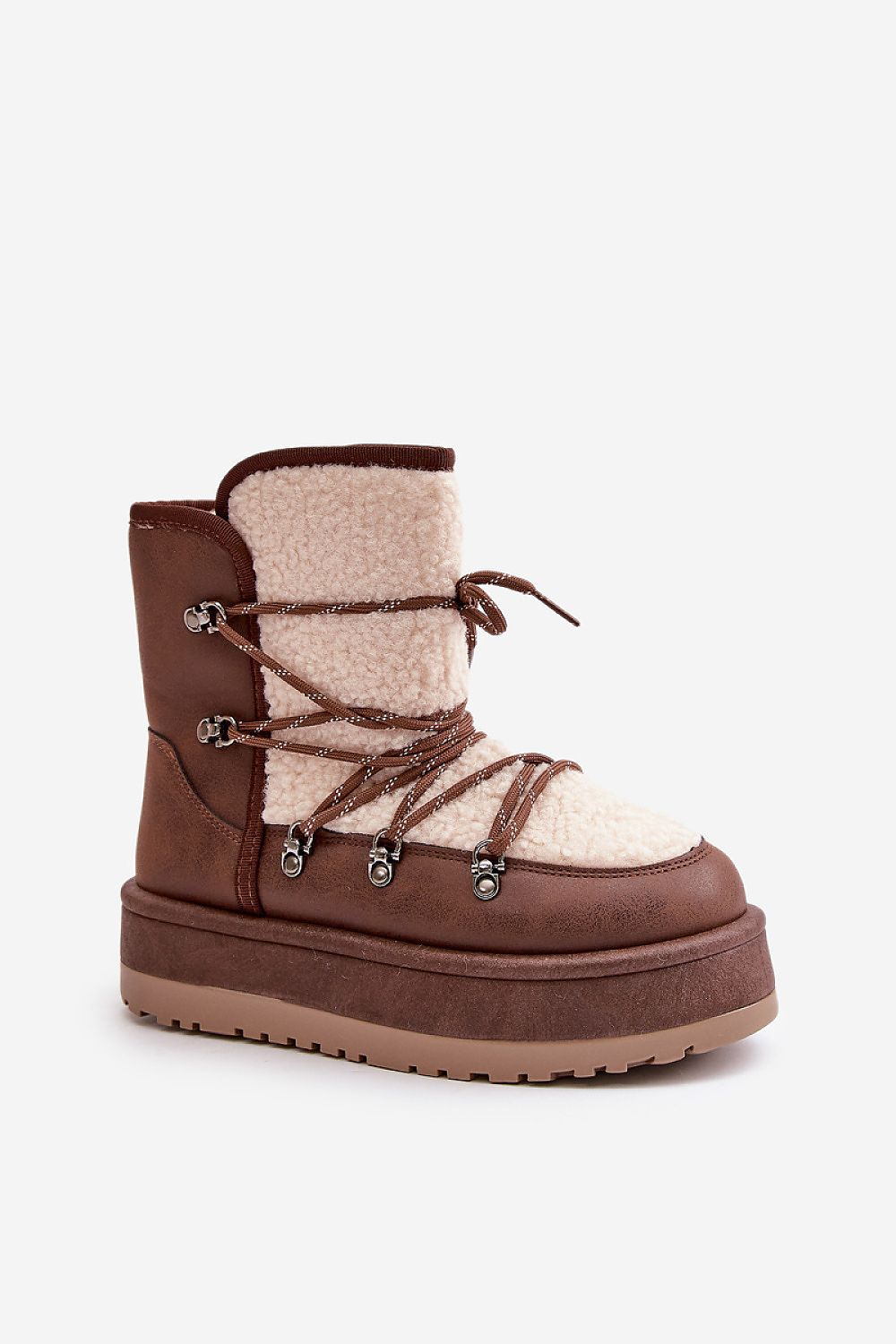 Luxury Women's Snow Boots with Thick Fur Lining, 5cm Platform, Available in Multiple Sizes