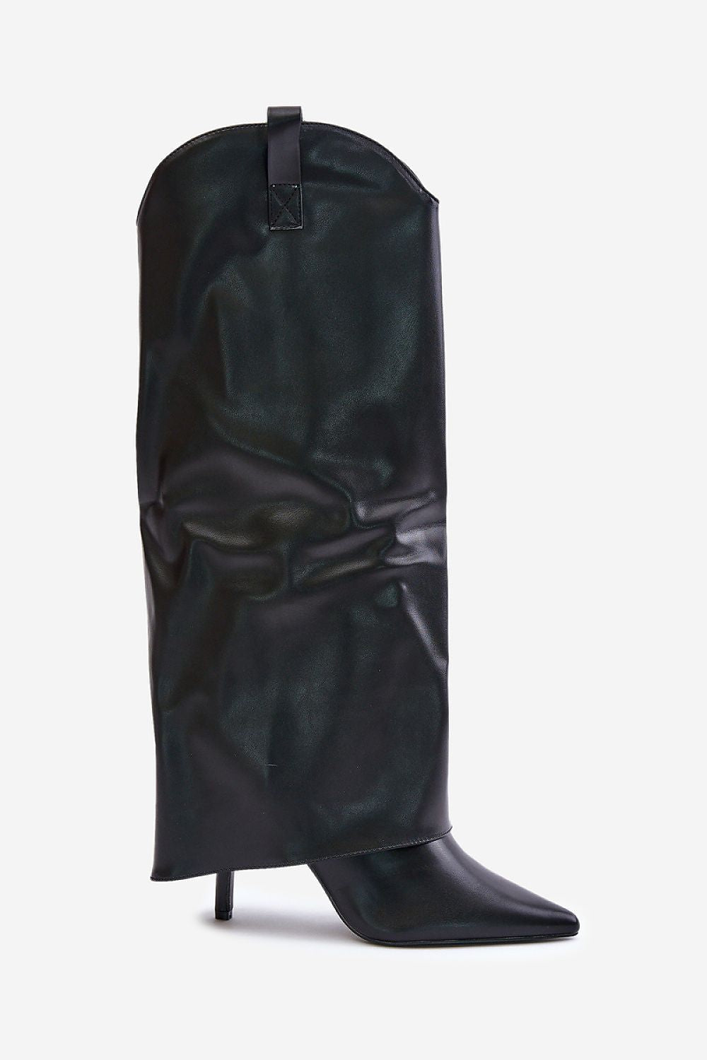 Chic Knee-High Stiletto Heel Boots in Eco Leather with Pointed Toe and Side Zip – Sizes EU 36-41