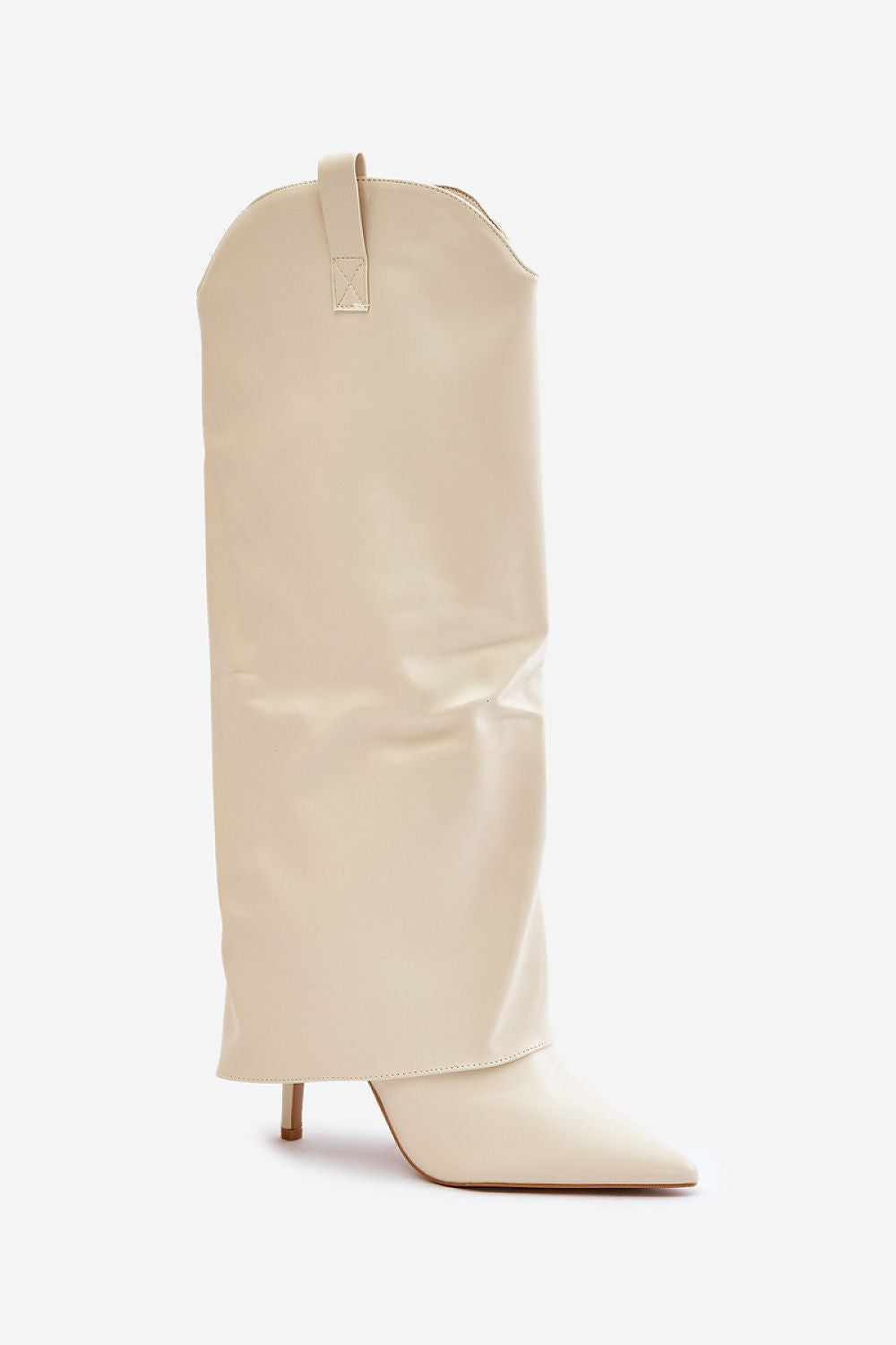 Chic Knee-High Stiletto Heel Boots in Eco Leather with Pointed Toe and Side Zip – Sizes EU 36-41