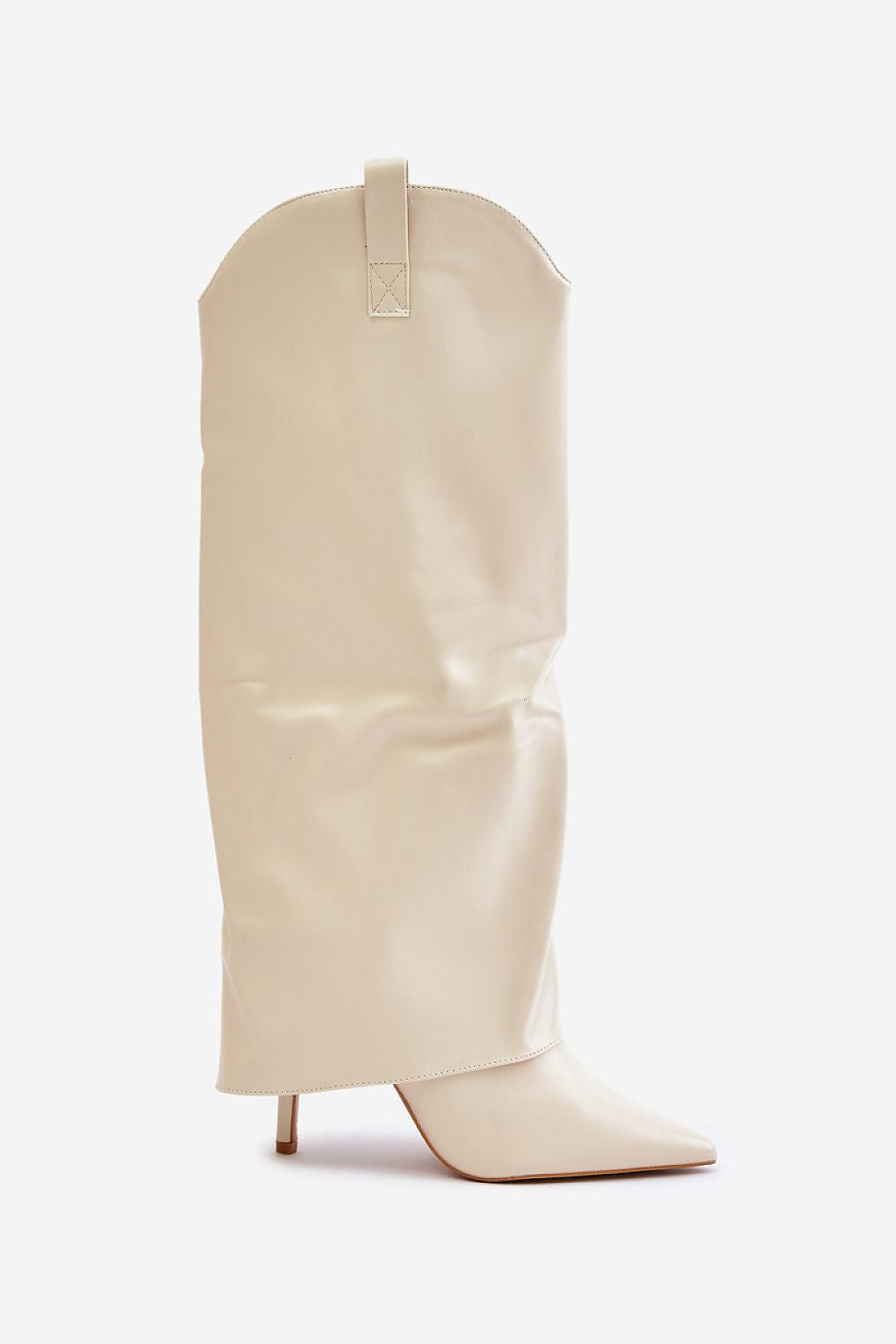 Chic Knee-High Stiletto Heel Boots in Eco Leather with Pointed Toe and Side Zip – Sizes EU 36-41