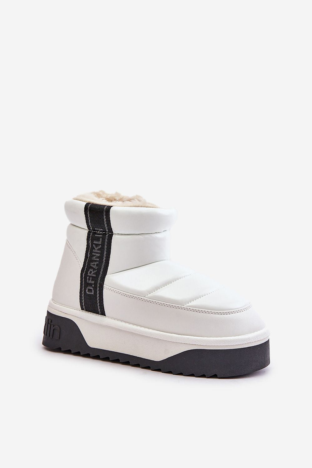 Elegant Women's Quilted Snow Boots with Thick Fur Lining - Sizes EU 36-41