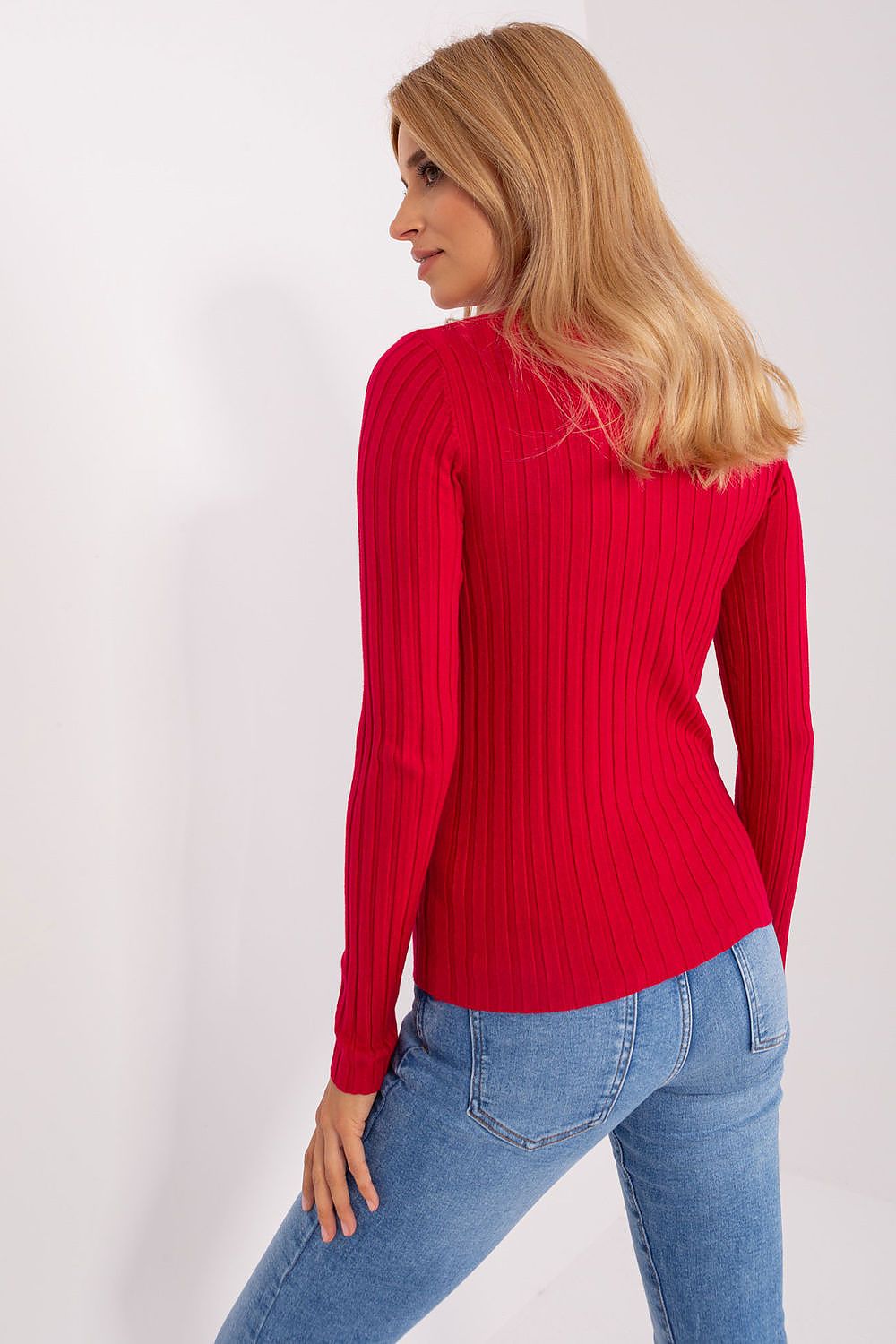 Luxury Viscose Turtleneck Sweater with Ribbed Fabric - Elegant Comfort for Work and Everyday Wear