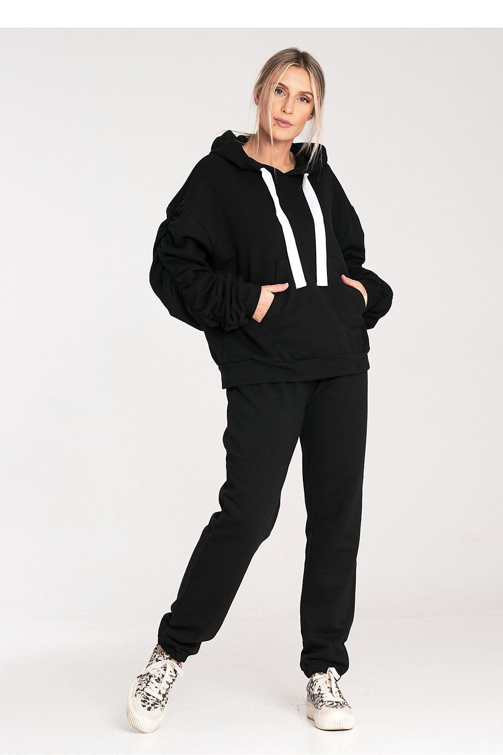 Figl Cotton Sweatpants with Wide Elastic Waistband - Stylish Track Trousers in Sizes S to XL