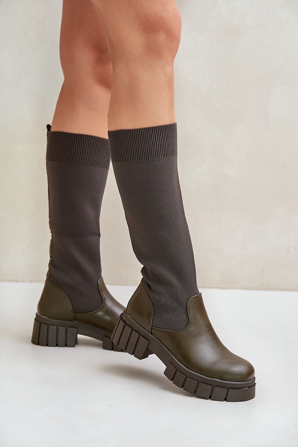 Luxury Thigh-High Boots EU 36-41, Eco Leather, Warm Insole, Trendy Flat Heel for Autumn