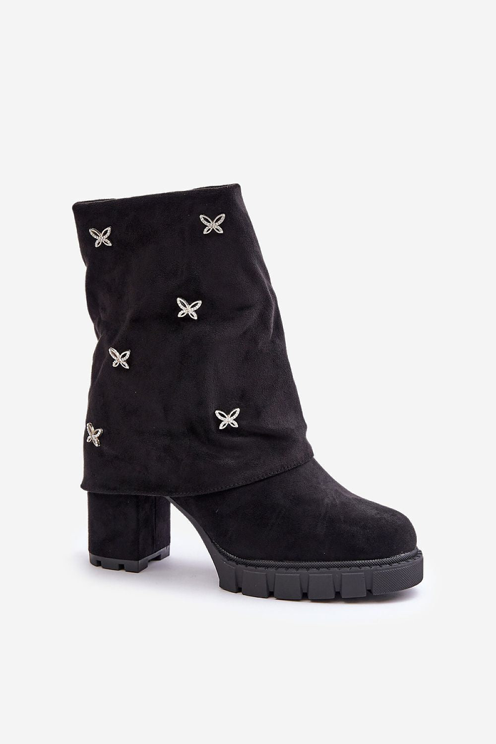 Stylish Eco-Suede Stiletto Heel Boots for Women, Insulated Comfort, Sizes EU 36-41