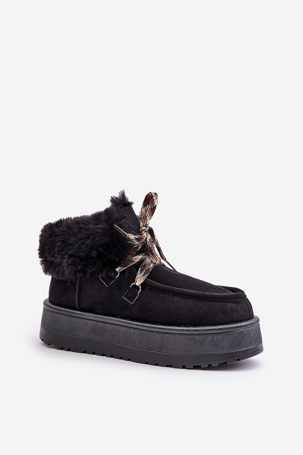 Luxury Women's Eco Suede Snow Boots with Fur Lining, Sizes EU 36-41, Perfect for Winter Outings