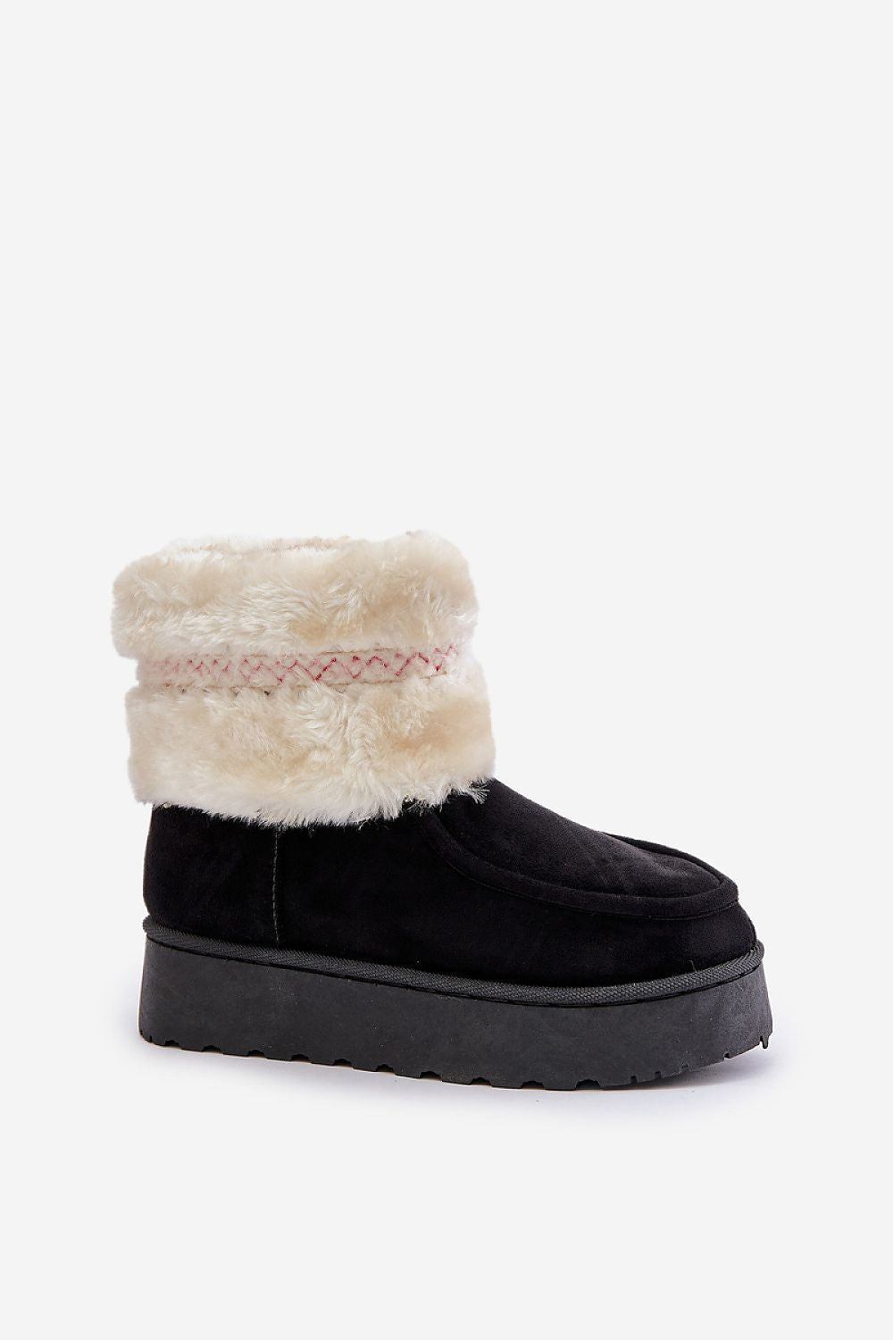 Luxury Eco Suede Snow Boots with Fur, Platform Height 3.5cm, Available Sizes EU 36-41