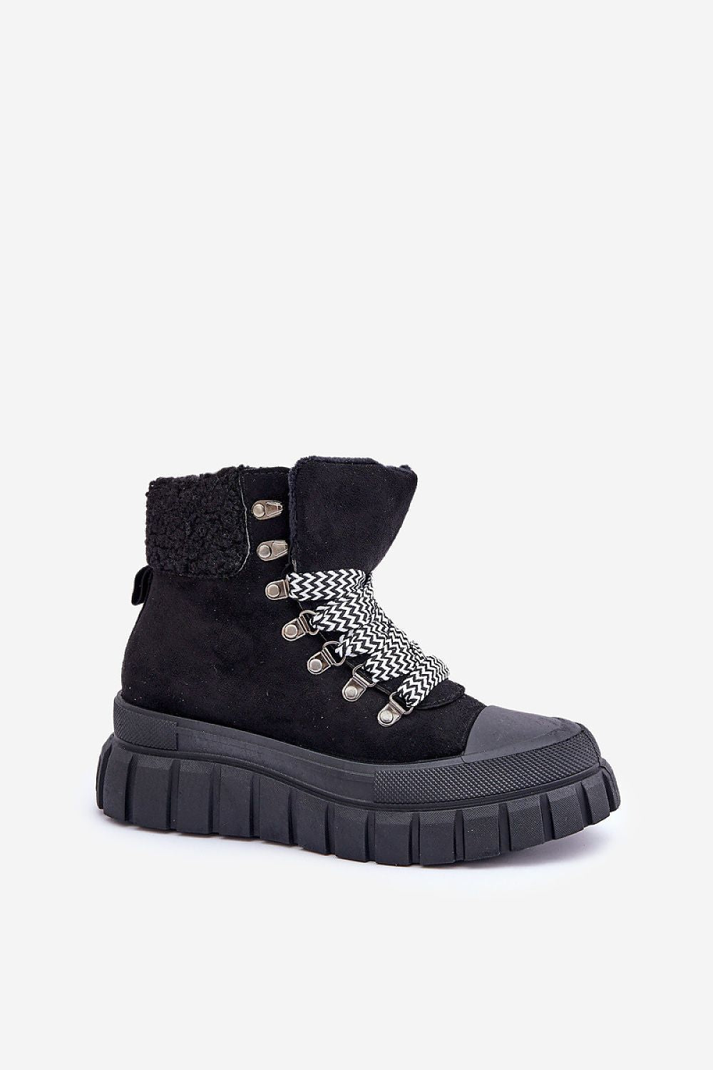 Luxury Women's Eco-Suede Trapper Boots with Insulation, Sizes EU 36-41, Platform Height 5cm