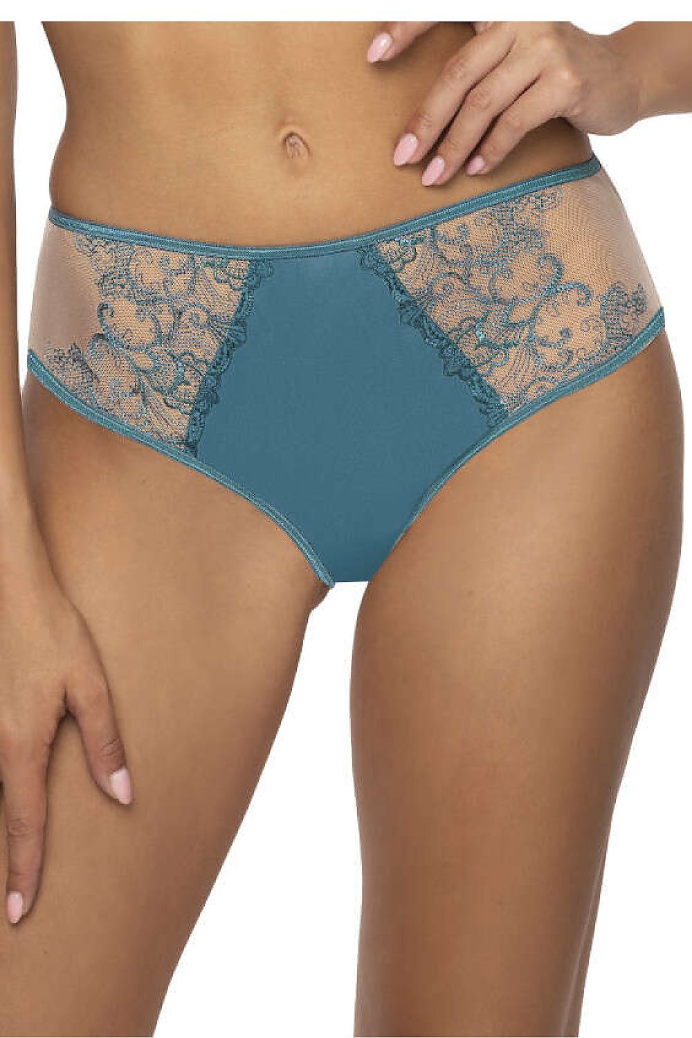 Maureen F-3808/51 Women's Beige And Purple Lace Panties, Sizes EU 36-48 for Elegant Comfort