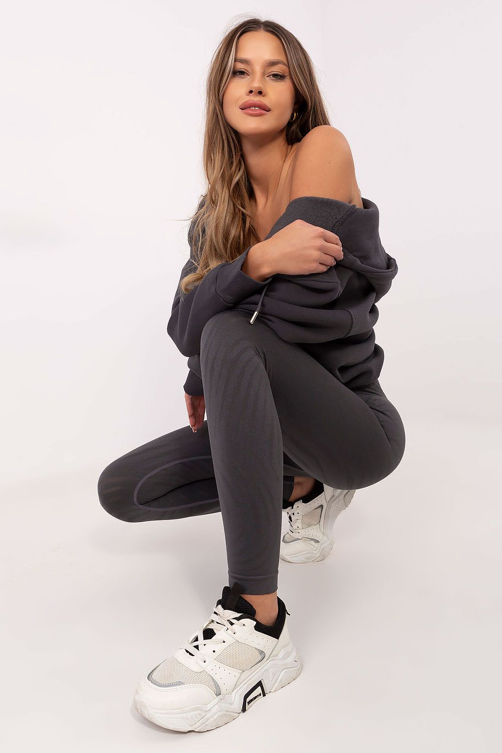 Stylish High-Waisted Long Leggings with Animal Motif, EU S/M & M/L, Perfect for Gym & Yoga