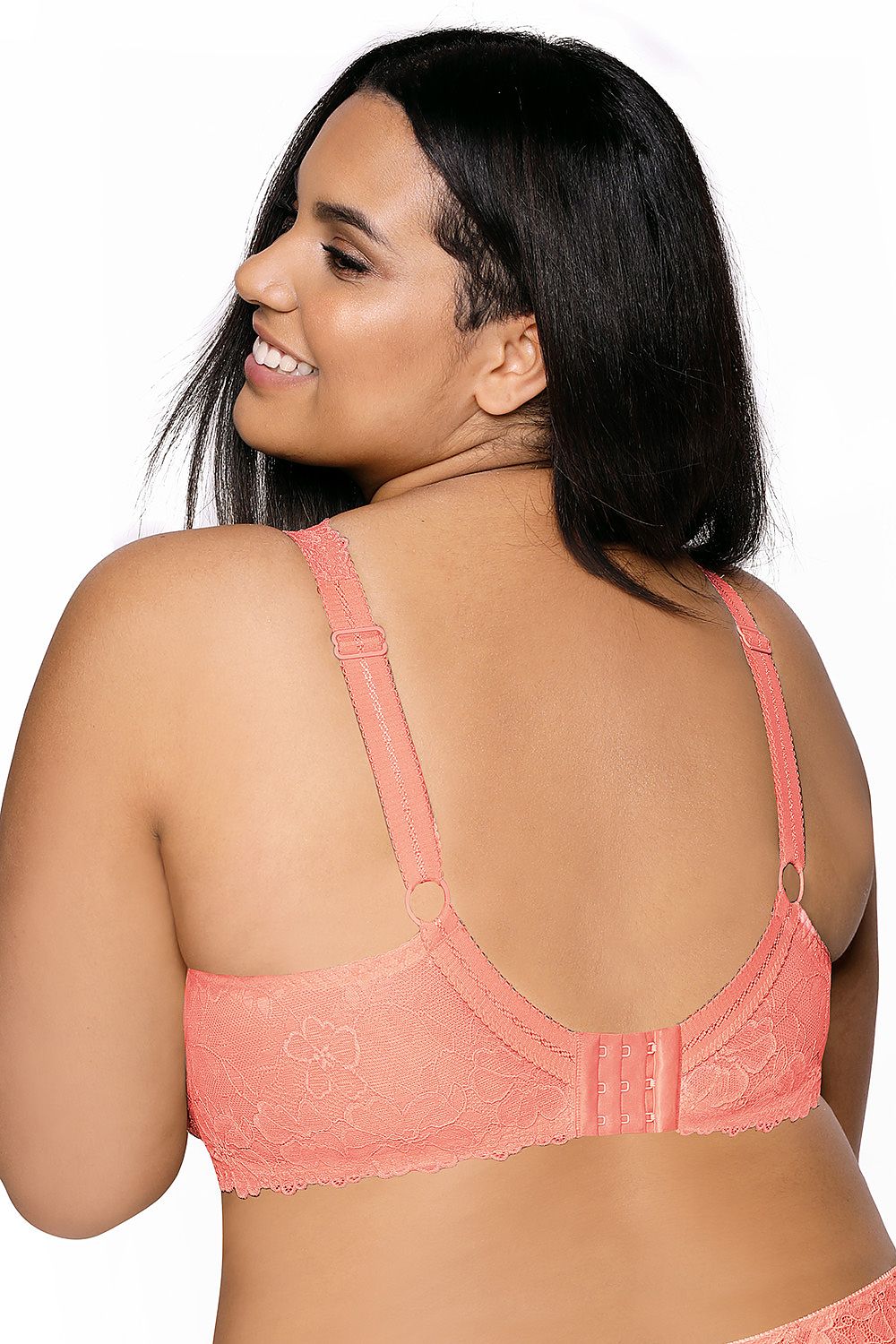 Carmela Big Padded Bra in Large Sizes | Lace Cups, Adjustable Straps, Elegant Design