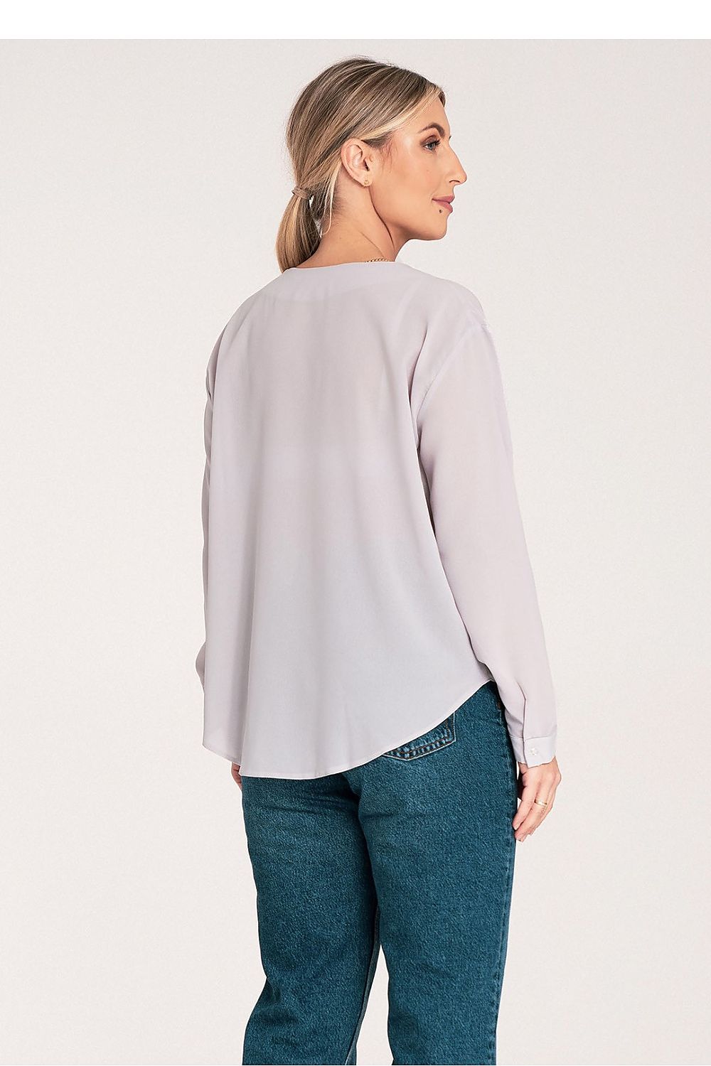 Figl Long Sleeve Shirt With Cheeky Neckline, EU S-XL | US S-XL, Cuff Fastened, Stylish Design