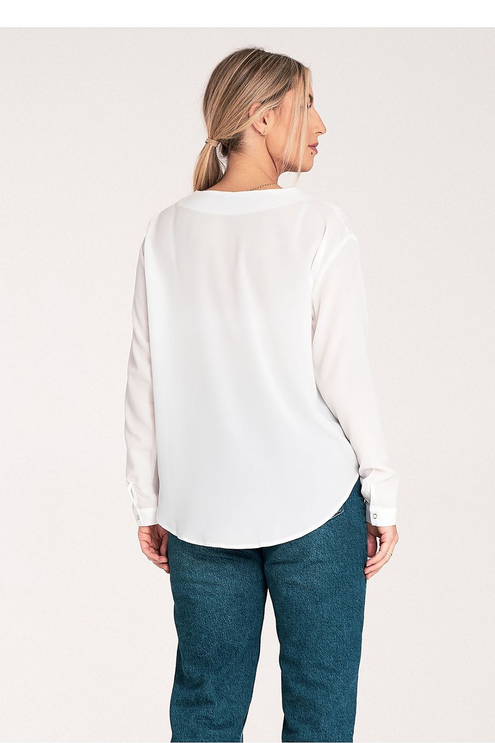 Figl Long Sleeve Shirt With Cheeky Neckline, EU S-XL | US S-XL, Cuff Fastened, Stylish Design