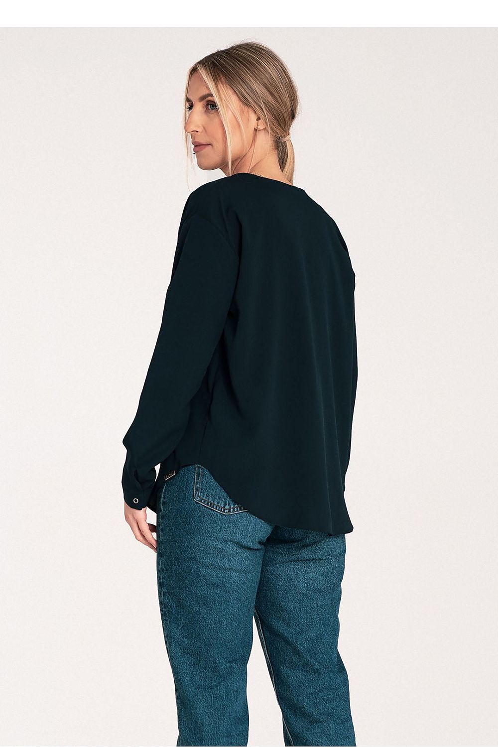 Figl Long Sleeve Shirt With Cheeky Neckline, EU S-XL | US S-XL, Cuff Fastened, Stylish Design