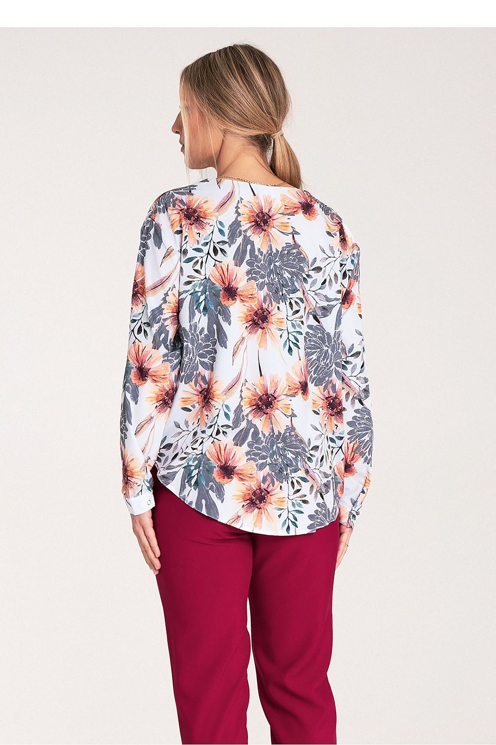 Figl Long Sleeve Shirt With Cheeky Neckline, EU S-XL | US S-XL, Cuff Fastened, Stylish Design