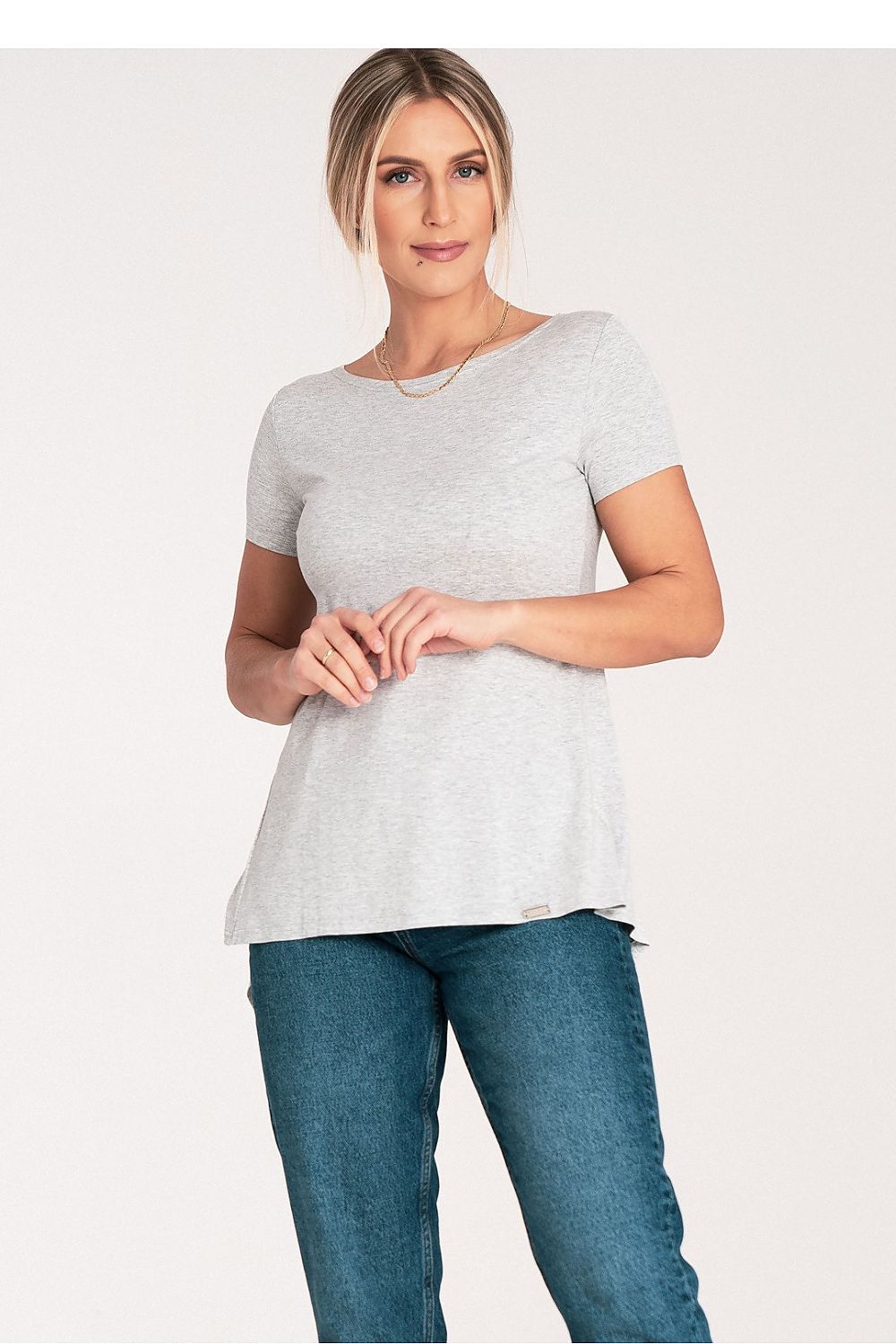 Luxury Figl Long Sleeve Blouse With Frill Cutout – Available In EU S, M, L, XL | US S, M, L, XL