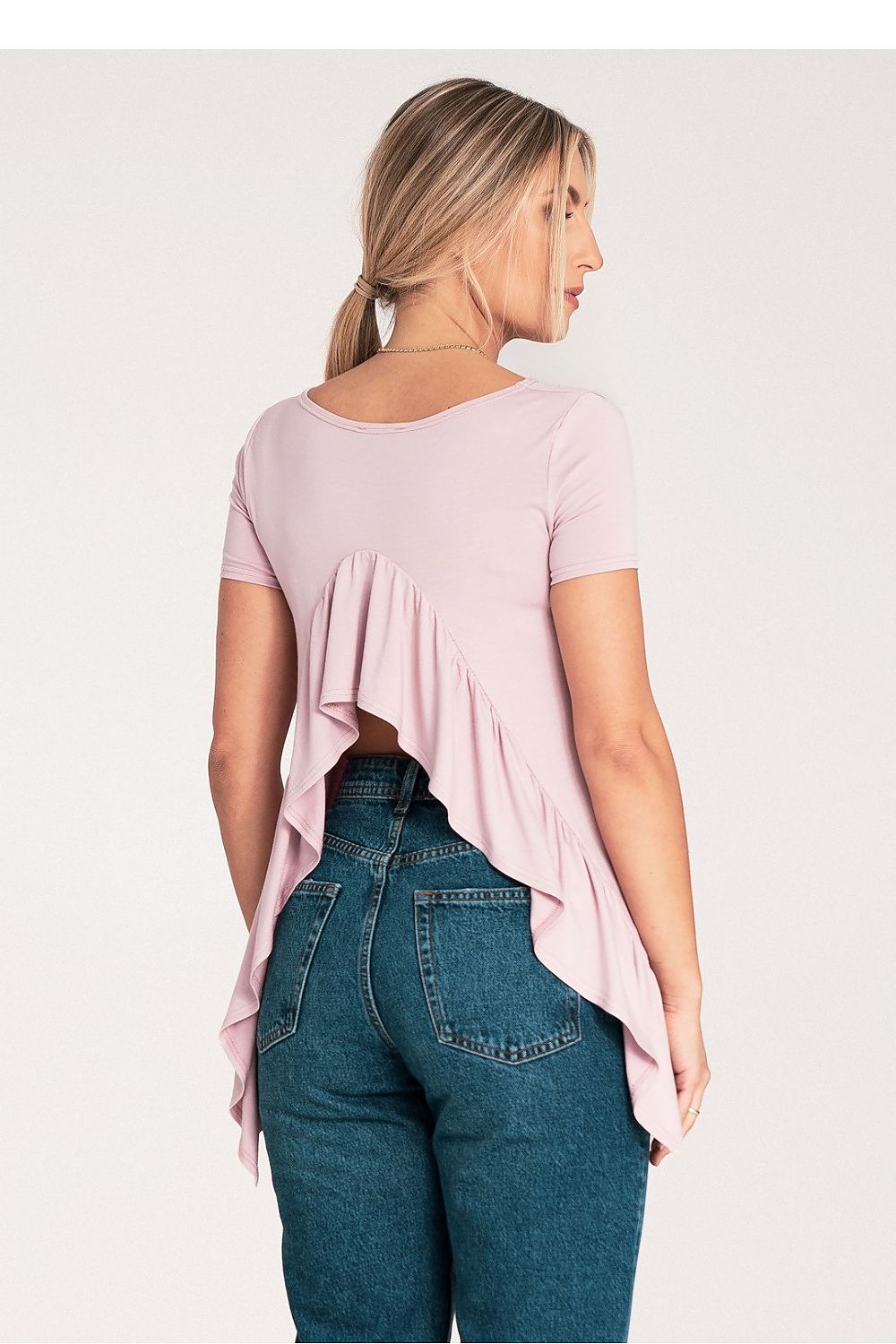 Luxury Figl Long Sleeve Blouse With Frill Cutout – Available In EU S, M, L, XL | US S, M, L, XL