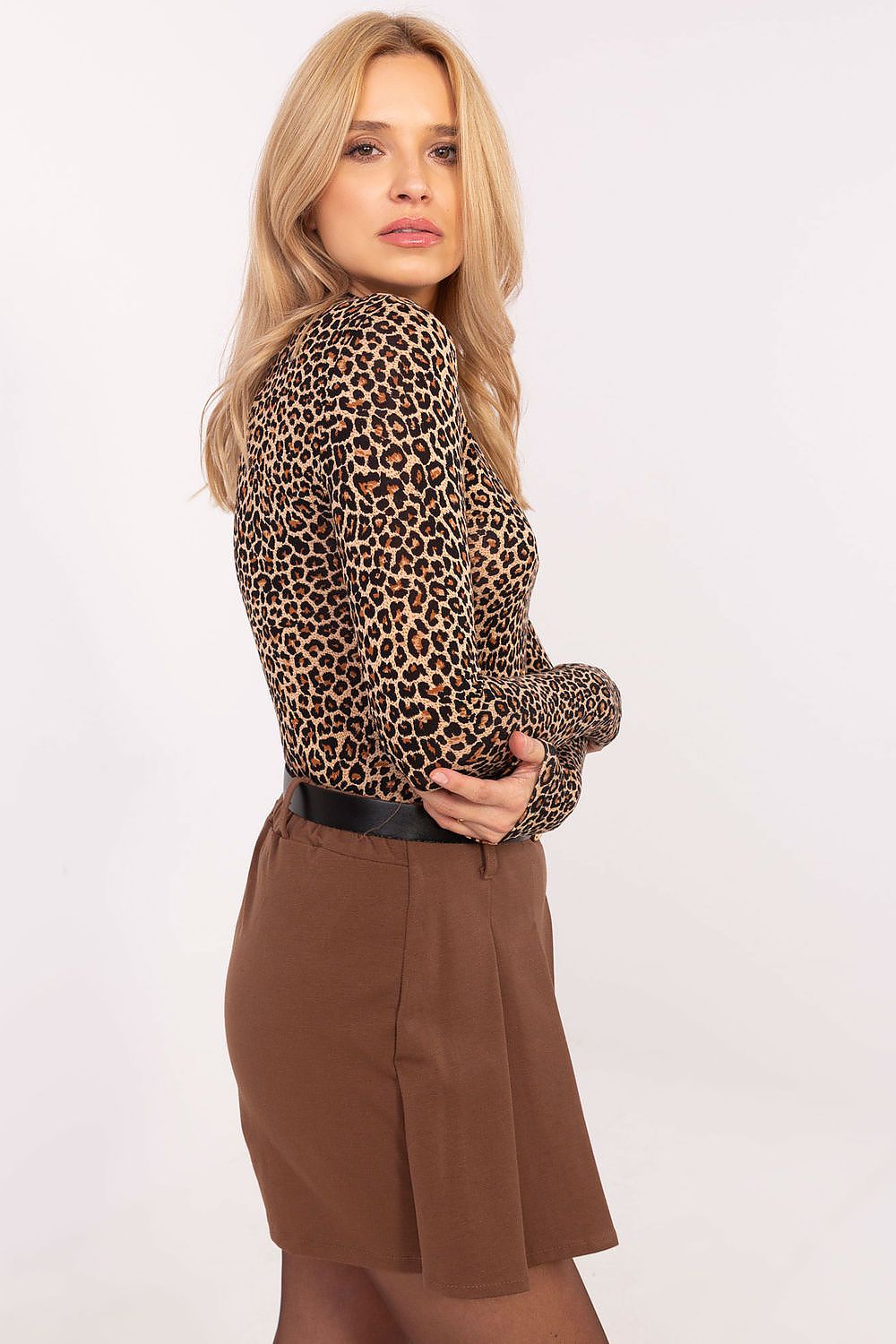 Stylish Animal Motif Blouse in EU Sizes S-XL | US Sizes S-XL | Comfortable Viscose-Elastane Blend