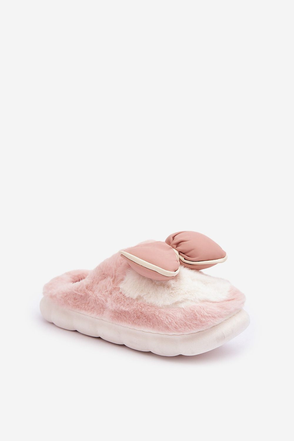 Women's Cozy Fur Slippers with Bow - EU 36/37 | US 6 to EU 40/41 | US 10, Stylish & Warm