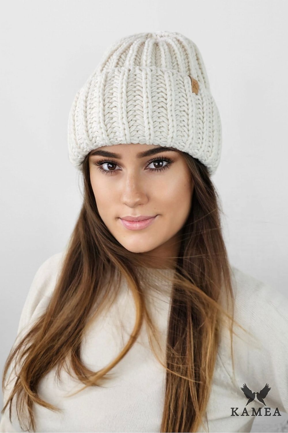 Kamea Landa Premium Thick Mustard Winter Hat with Wool Blend and Plush Polar Fleece Lining