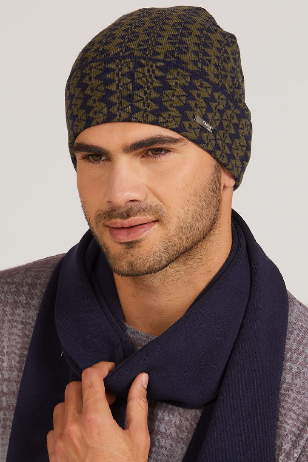 Kamea Pablo Premium Men’s Black Winter Hat - Luxurious Two-Tone Viscose Design