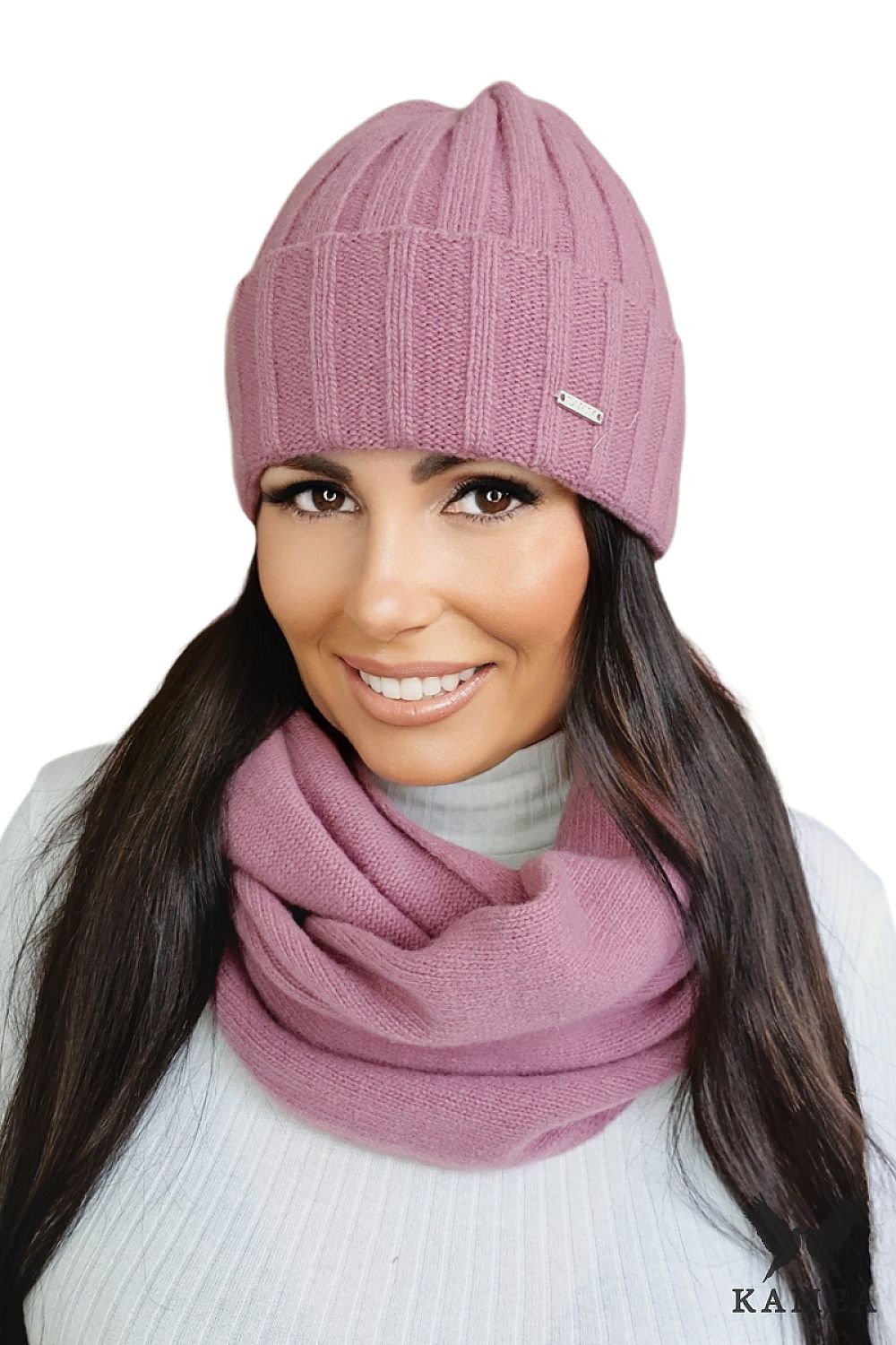 Premium TAHIRA Women's Woolen Hat in Lime with Structural Knit and Wide Cuff