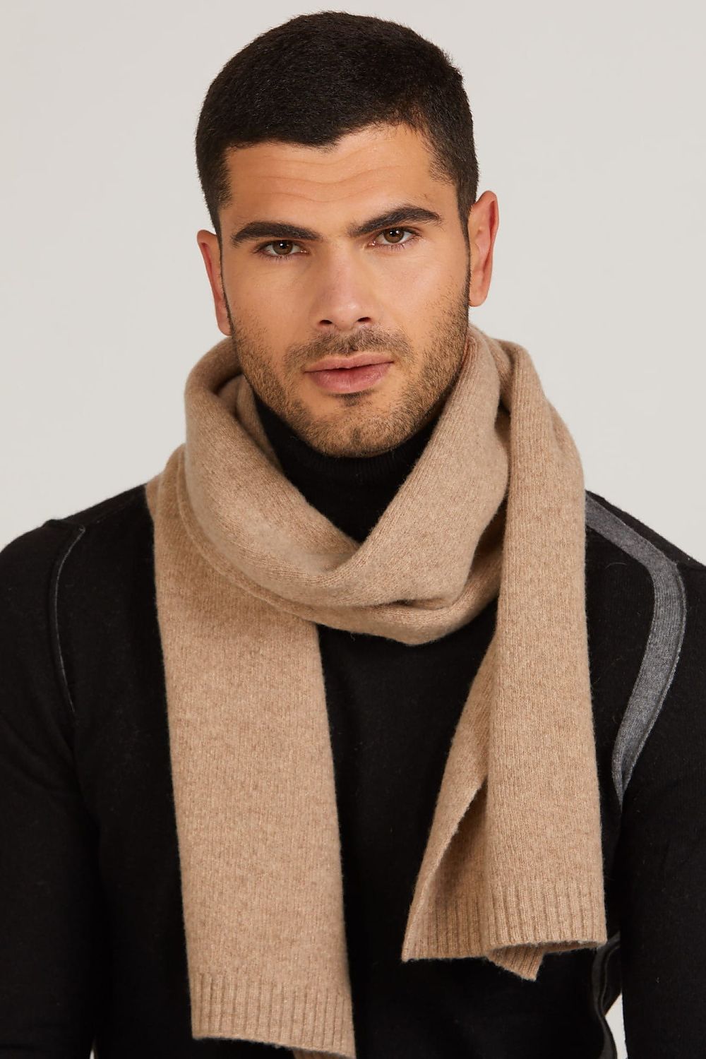 Premium Camel Wool Scarf by Kamea - Luxurious Winter Wrap for Comfort and Warmth