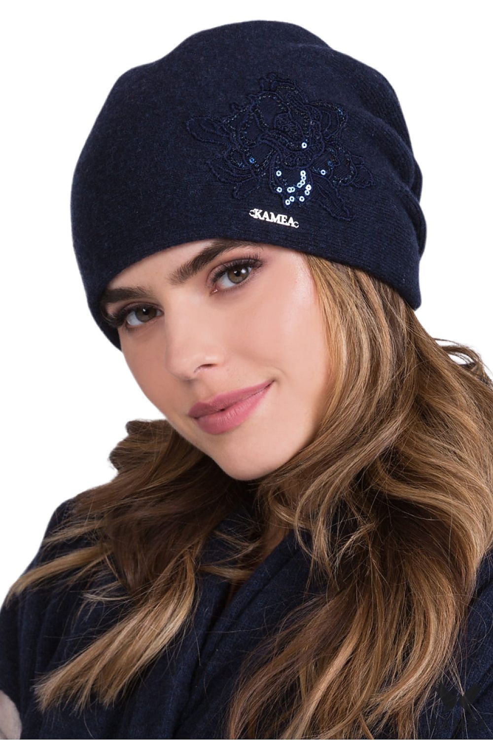 Premium Mustard Wool Hat By Kamea With Embroidered Design And Luxury Sequins