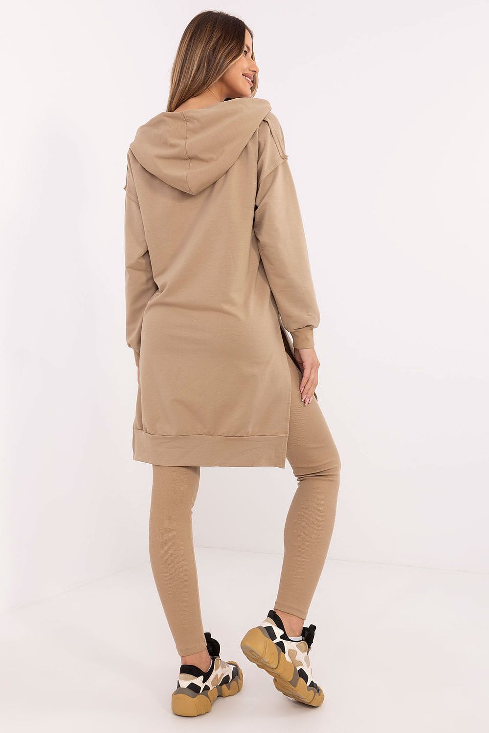 Luxury Women's Hoodie And Leggings Set, Size EU 0, Cotton Blend, Comfort Fit For Casual Styling