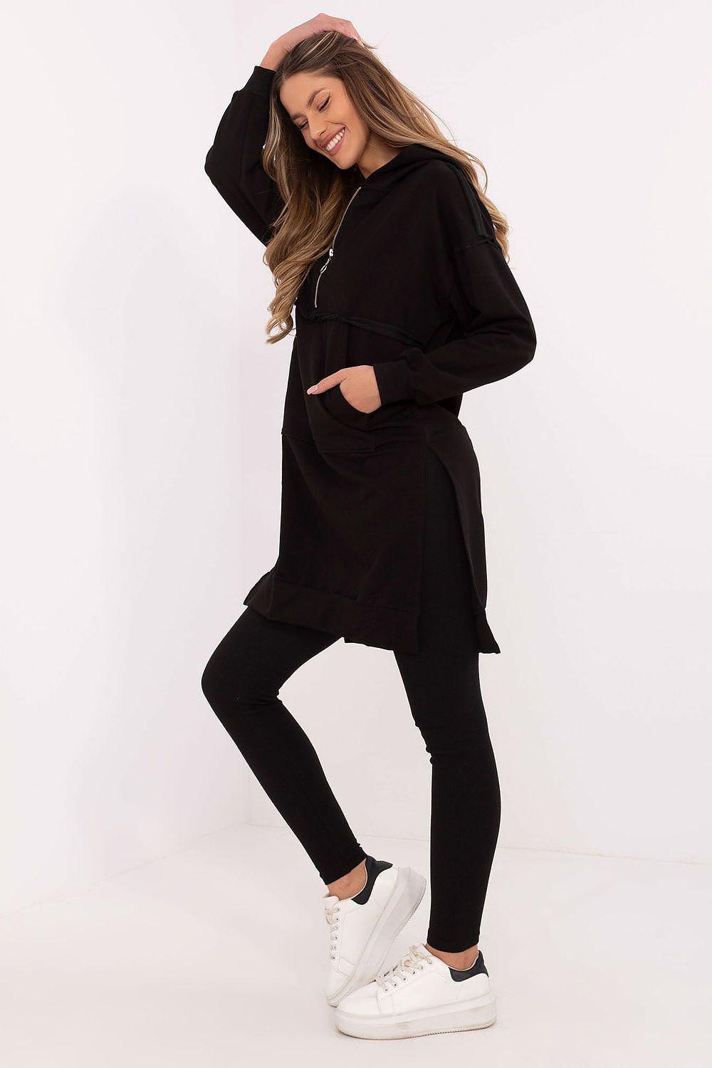 Luxury Women's Hoodie And Leggings Set, Size EU 0, Cotton Blend, Comfort Fit For Casual Styling