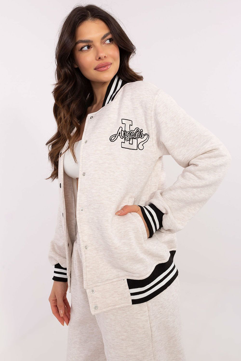 Luxury Women's Casual Bomber Jacket by Factory Price - EU Size 0, Cotton-Polyester Blend, Stylish & Warm
