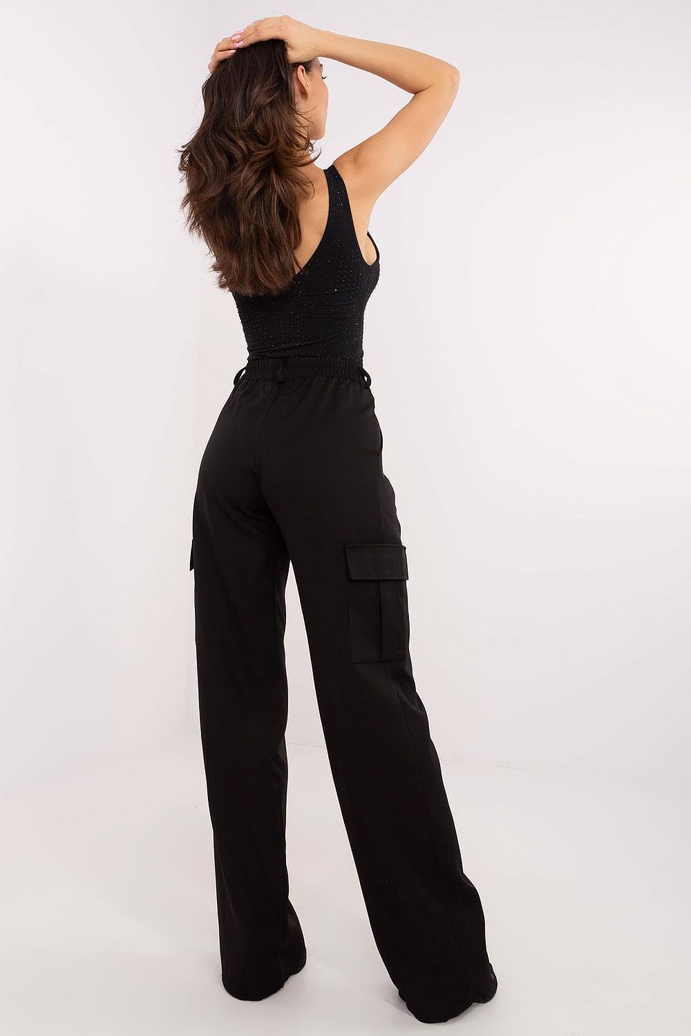 Lakerta Women's High-Waist Cargo Pants EU 36-42 | Stylish Comfort with Utility Pockets