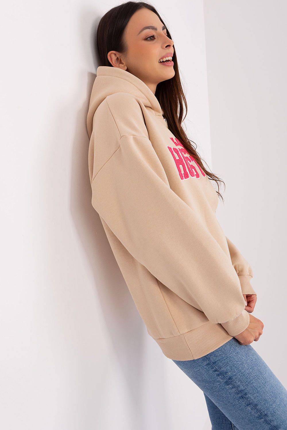 Luxury Women's Hooded Sweatshirt EU Size 0 - Stylish Cotton-Polyester Blend by Factory Price