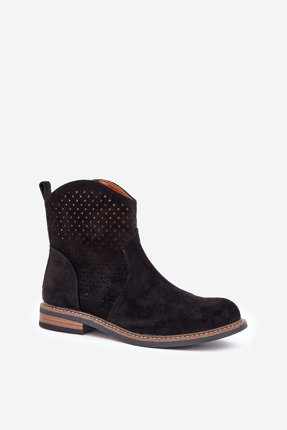 Step In Style Women's Eco Suede Ankle Boots, Breathable Design, Sizes EU 36-41, Rounded Toe
