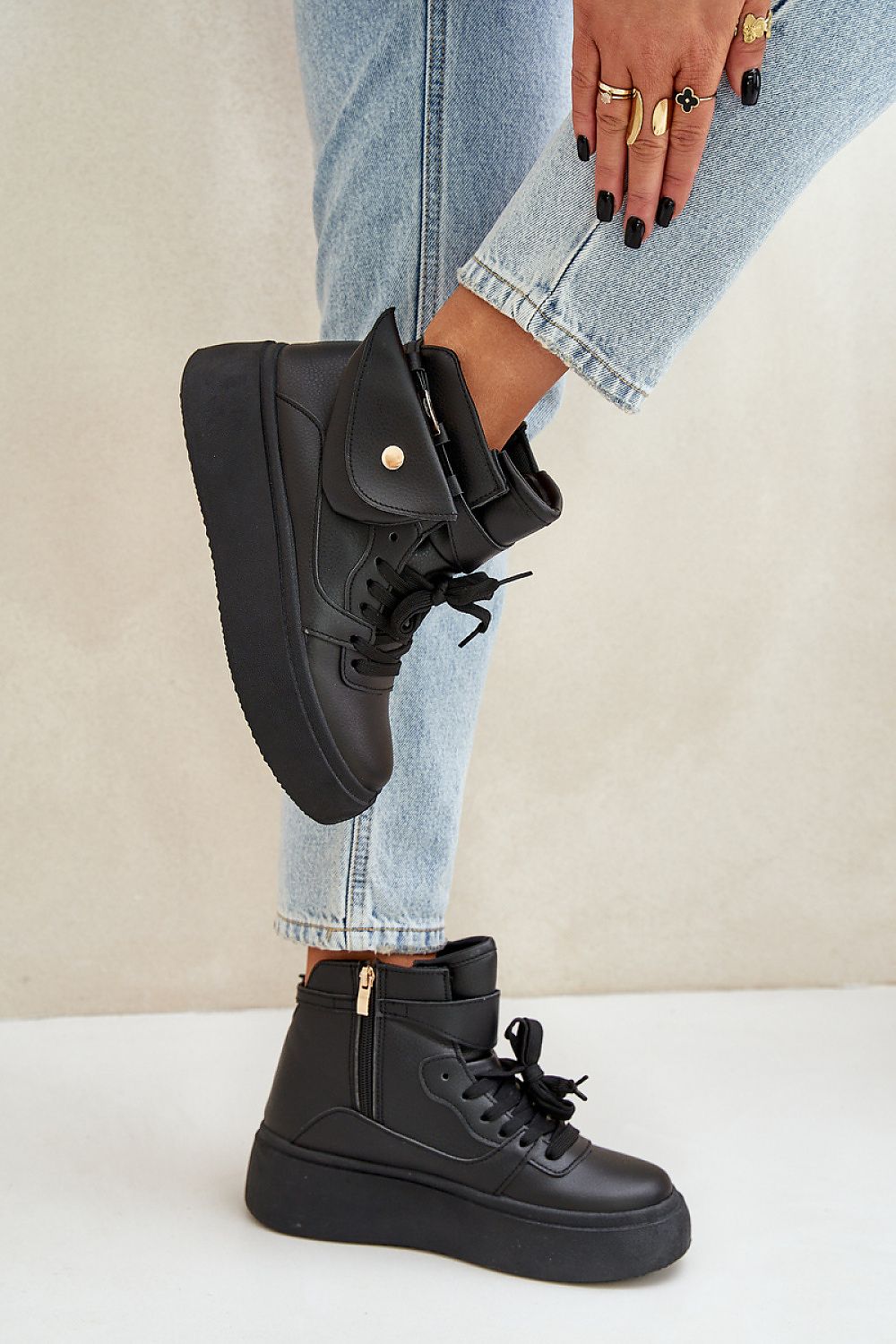 Luxury Eco Leather Women's Sneakers with Detachable Pouch | EU Sizes 36-41 by Step In Style