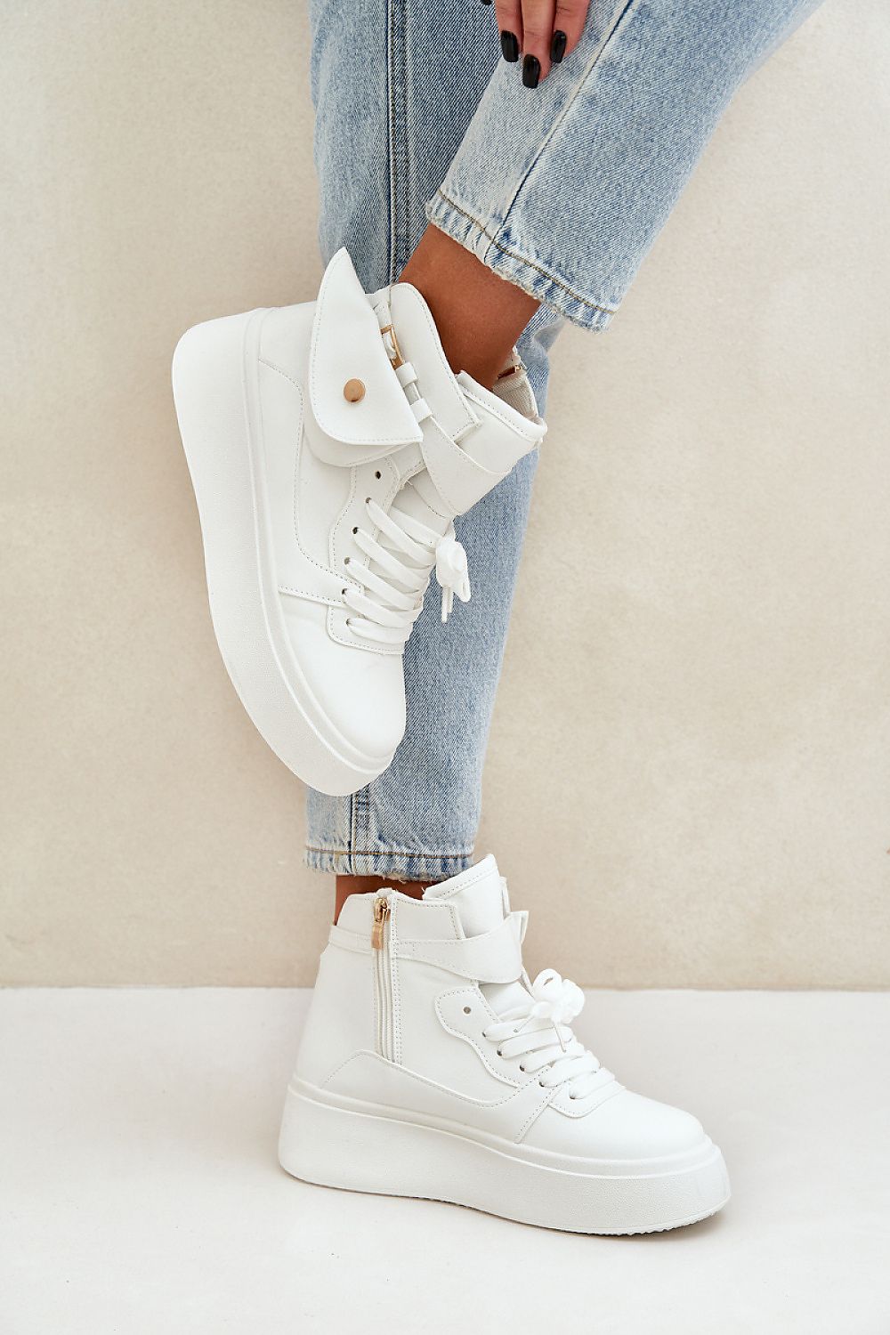 Luxury Eco Leather Women's Sneakers with Detachable Pouch | EU Sizes 36-41 by Step In Style
