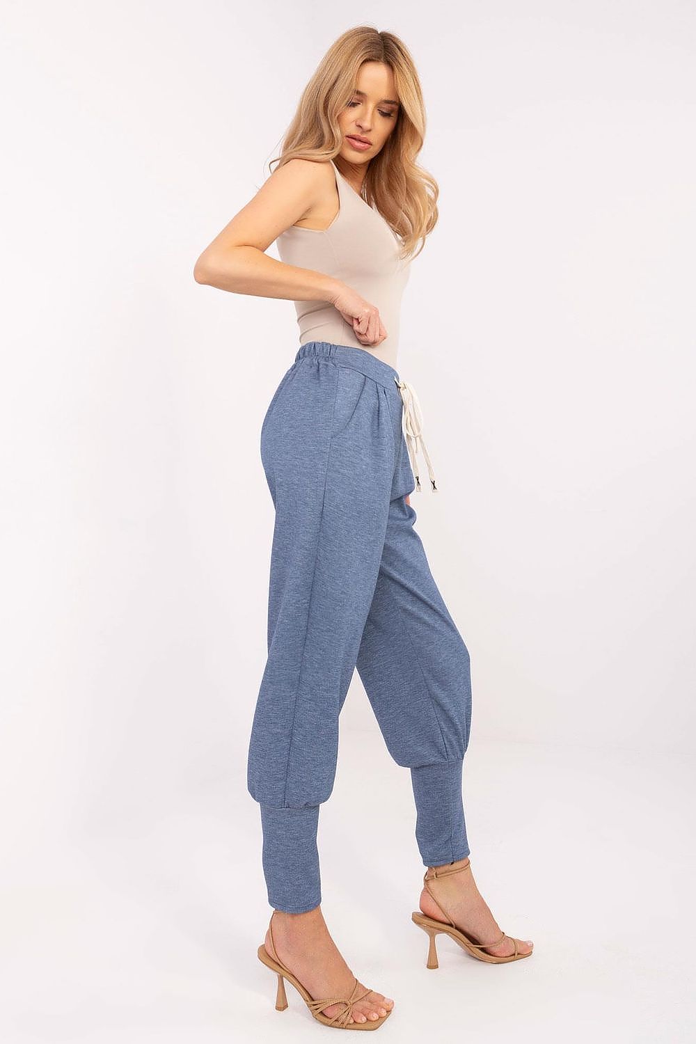 Italy Moda Women's High Waist Tracksuit Trousers, Size EU 0, Comfort Fit with Pockets