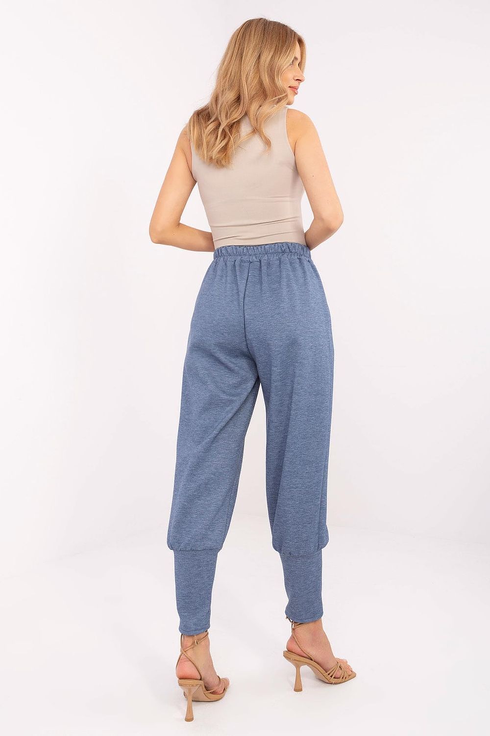 Italy Moda Women's High Waist Tracksuit Trousers, Size EU 0, Comfort Fit with Pockets