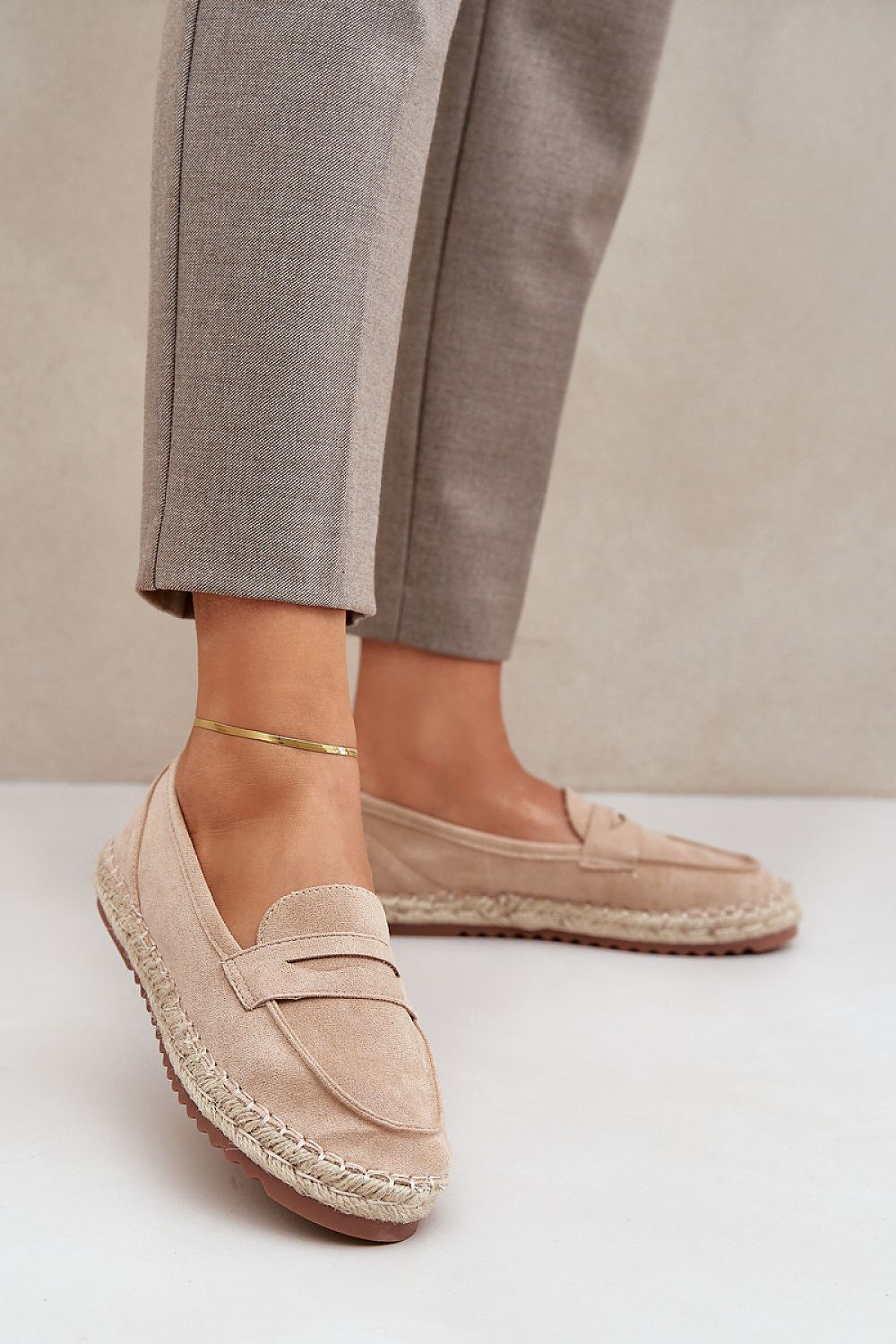 Luxury Women's Eco-Suede Espadrilles with Jute Detail, Size EU 36-41