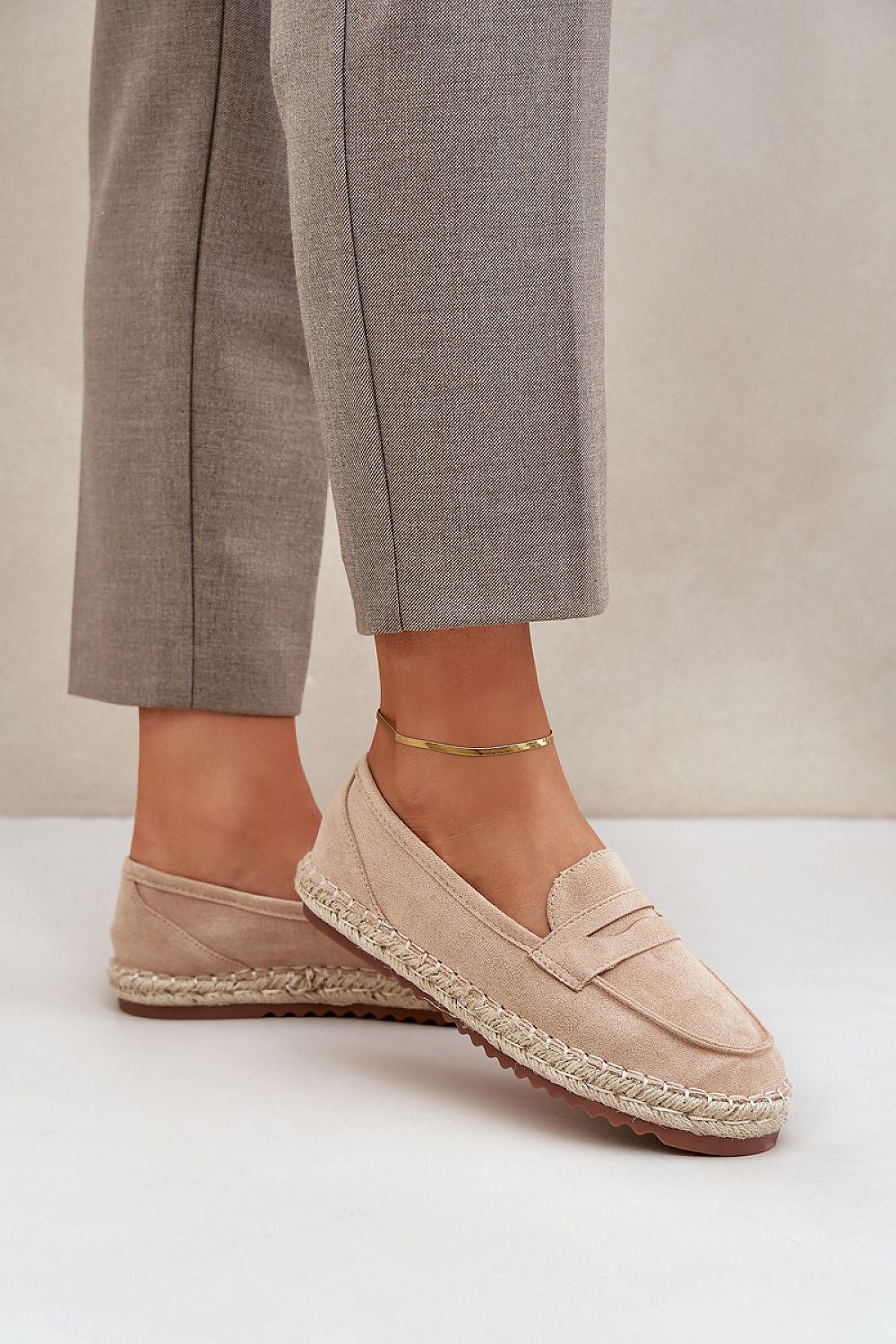 Luxury Women's Eco-Suede Espadrilles with Jute Detail, Size EU 36-41