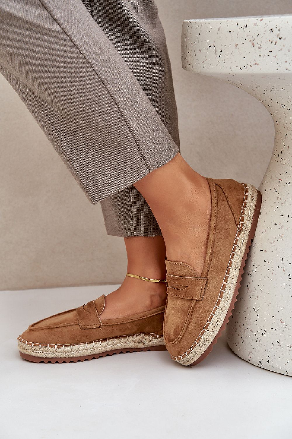 Luxury Women's Eco-Suede Espadrilles with Jute Detail, Size EU 36-41