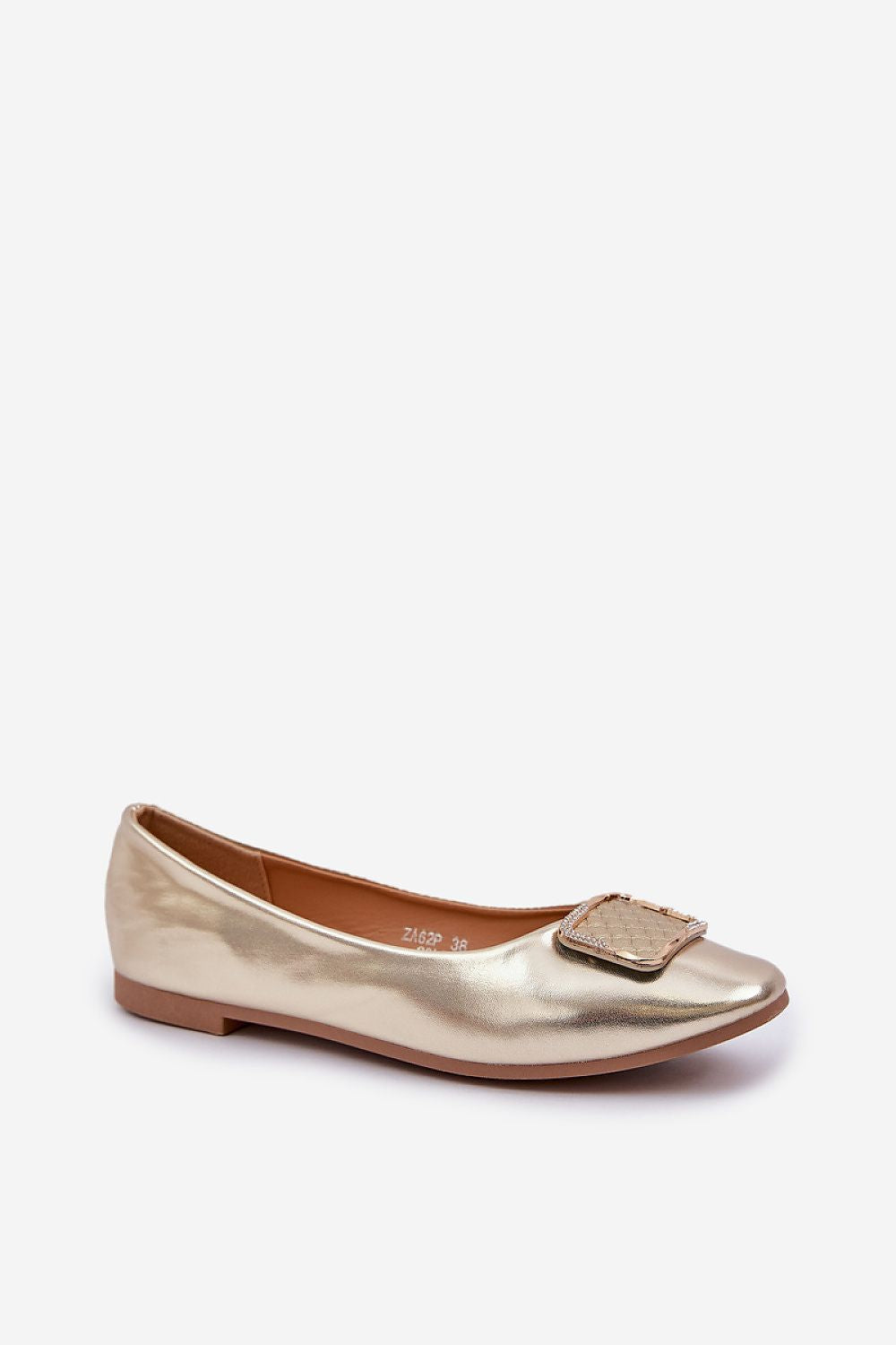 Luxurious Eco Leather Ballet Flats for Women, Sizes EU 36-41, Elegant Comfort with Stylish Decoration