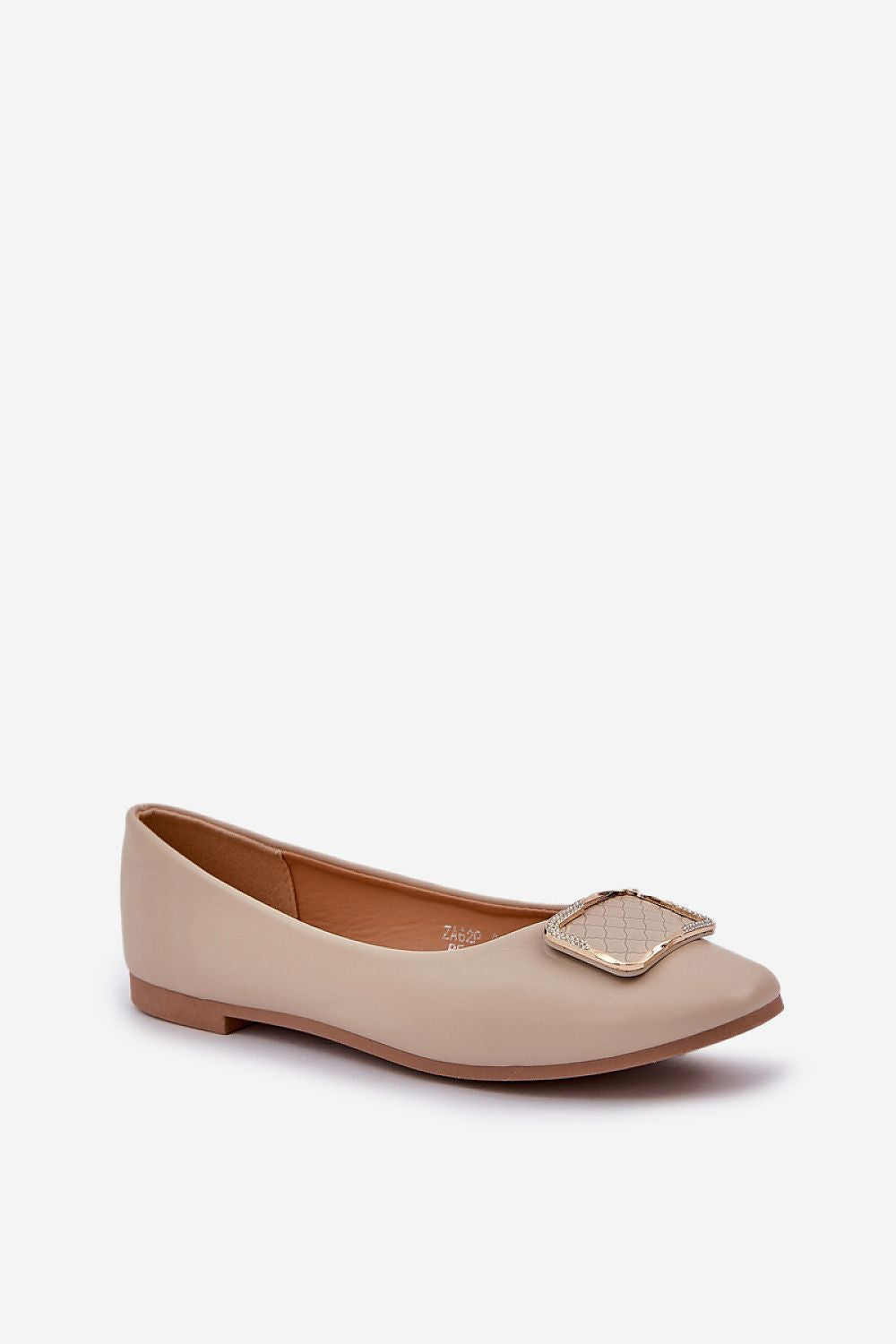 Luxurious Eco Leather Ballet Flats for Women, Sizes EU 36-41, Elegant Comfort with Stylish Decoration