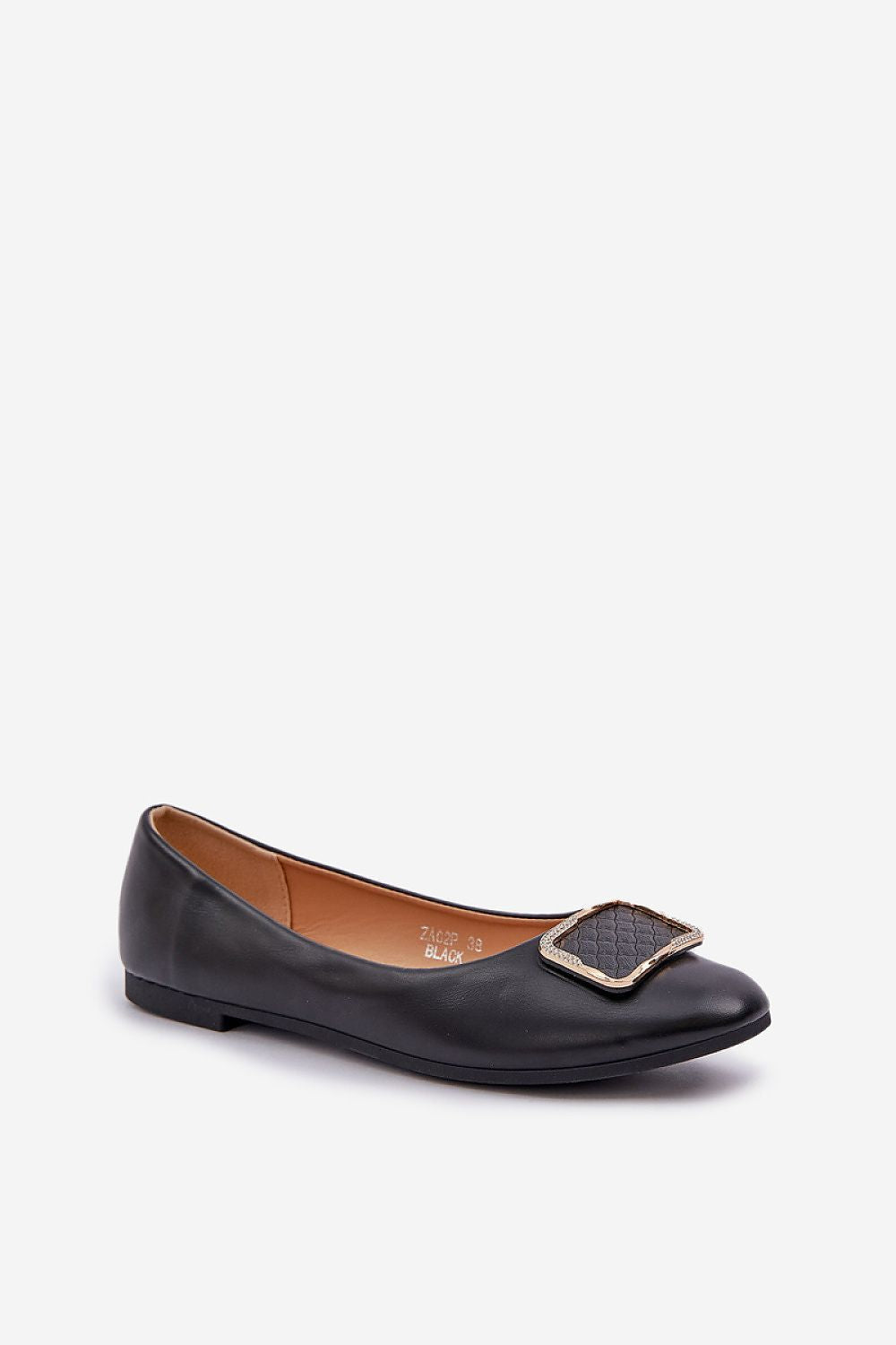 Luxurious Eco Leather Ballet Flats for Women, Sizes EU 36-41, Elegant Comfort with Stylish Decoration