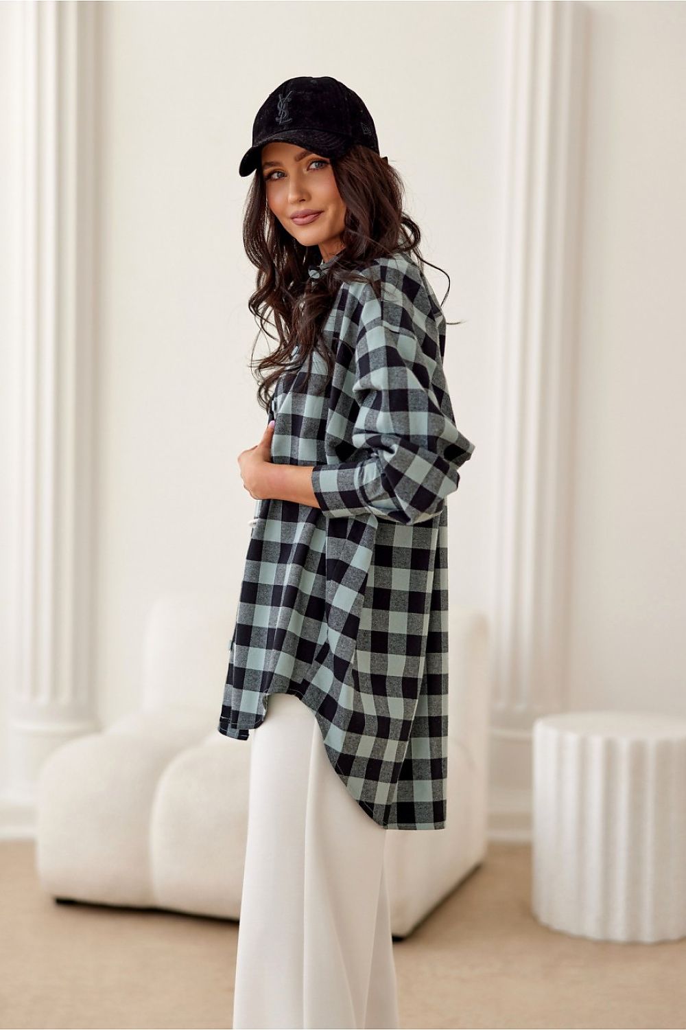 Roco Fashion Women's Long Sleeve Flannel Shirt | Sizes S/M & L/XL | Elegant Casual Style