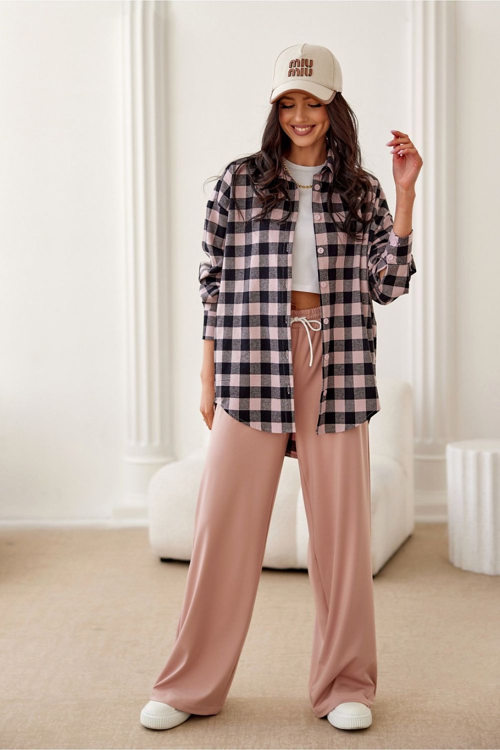 Roco Fashion Women's Long Sleeve Flannel Shirt | Sizes S/M & L/XL | Elegant Casual Style