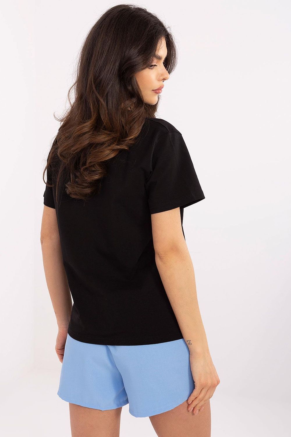 Women's Trendy Print T-Shirt in Sizes S to XL | Casual Comfort with Cotton and Spandex Blend