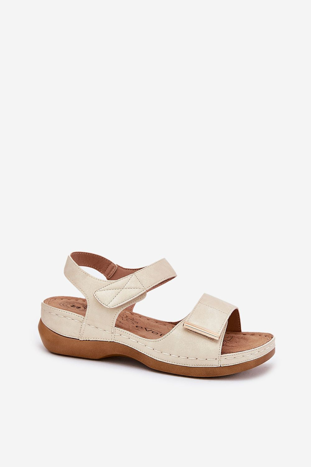 Women's Eco Leather Velcro Sandals with Cushion-Effect Insole – Stylish & Comfortable Summer Footwear